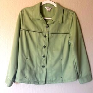 Allison Daley petite 10-p mint green and 100%polyester jacket.